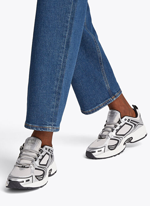 Tommy Hilfiger Beyaz Erkek Sneaker ARCHIVE'97 METALLIC - Görsel 7