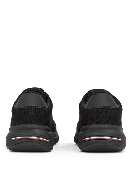 Tommy Hilfiger Siyah Erkek Sneaker LIGHTWEIGHT RWB KNIT - Görsel 6