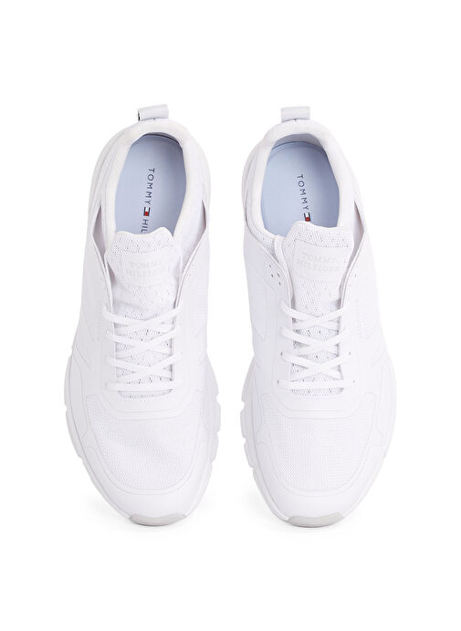 Tommy Hilfiger Beyaz Erkek Sneaker MODERN COMFORT RUN MIX - Görsel 5