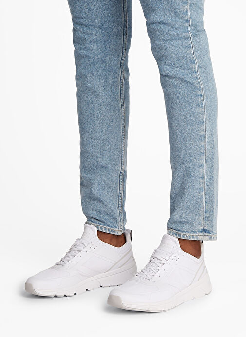 Tommy Hilfiger Beyaz Erkek Sneaker MODERN COMFORT RUN MIX - Görsel 7