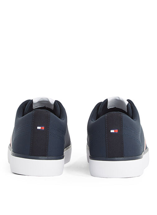Tommy Hilfiger Lacivert Erkek Sneaker TH HI VULC LOW CORE STRIPES MESH - Görsel 6