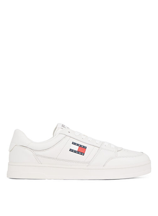 Tommy Hilfiger Beyaz Erkek Deri Sneaker TJM THE GREENWICH NEW ESS - Görsel 2