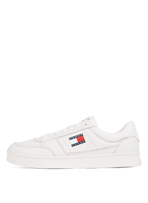 Tommy Hilfiger Beyaz Erkek Deri Sneaker TJM THE GREENWICH NEW ESS - Görsel 5