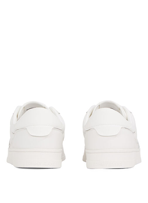 Tommy Hilfiger Beyaz Erkek Deri Sneaker TJM THE GREENWICH NEW ESS - Görsel 6
