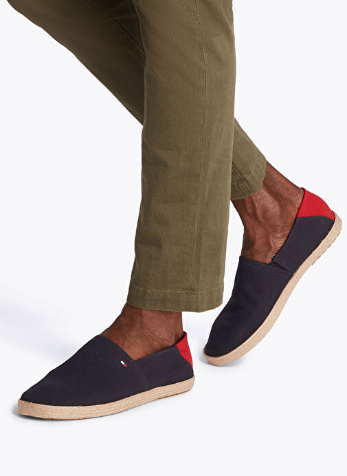Tommy Hilfiger Lacivert Erkek Espadril HILFIGER ESPADRILLE CORE TEXTILE - Görsel 7