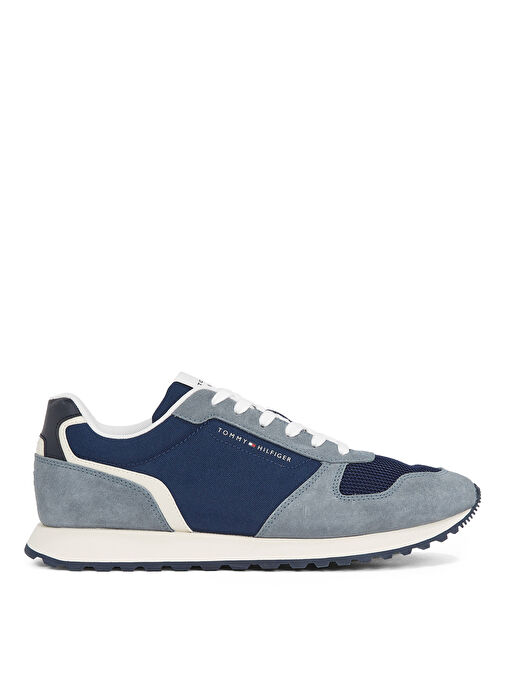 Tommy Hilfiger Lacivert Erkek Süet Sneaker RETRO RUNNER SEASONAL - Görsel 2