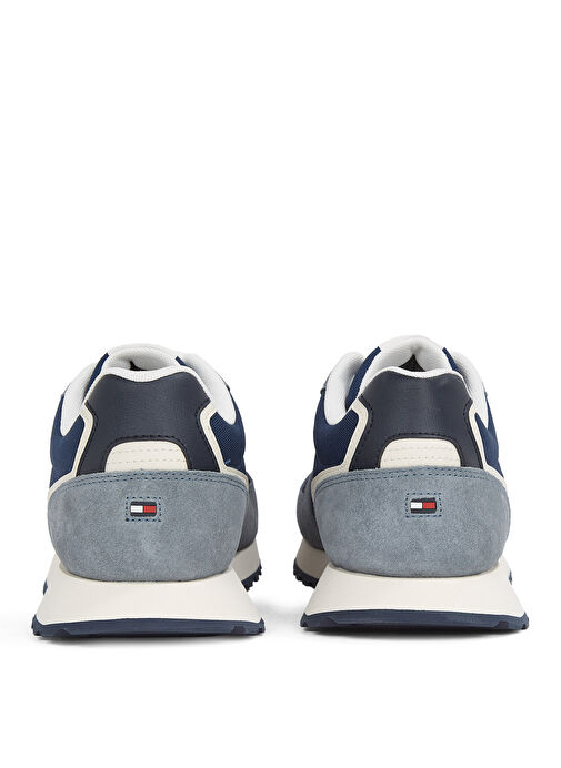 Tommy Hilfiger Lacivert Erkek Süet Sneaker RETRO RUNNER SEASONAL - Görsel 5