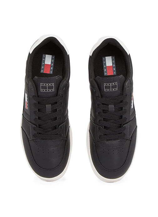 Tommy Hilfiger Siyah Erkek Deri Sneaker TJM THE GREENWICH NEW ESS - Görsel 4