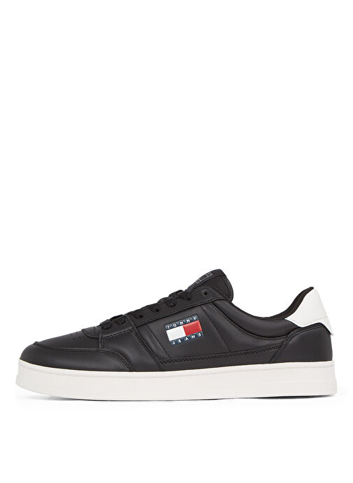 Tommy Hilfiger Siyah Erkek Deri Sneaker TJM THE GREENWICH NEW ESS - Görsel 5