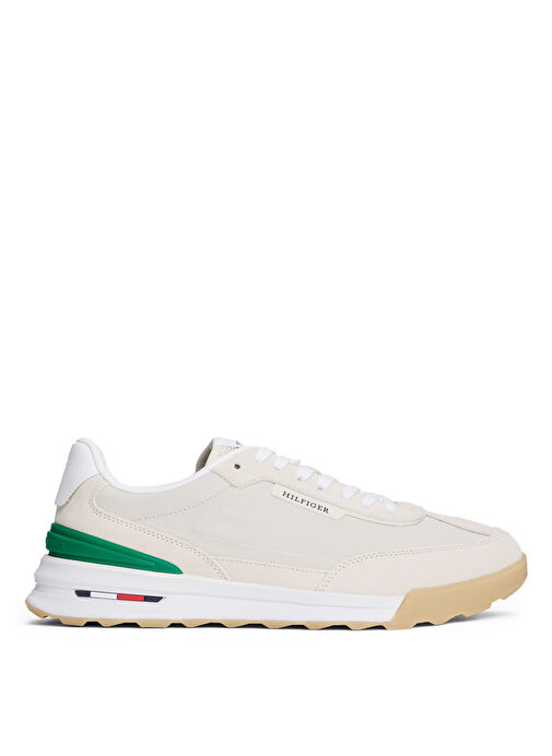 Tommy Hilfiger Bej Erkek Süet Sneaker RETRO RUNNER SEASONAL - Görsel 2