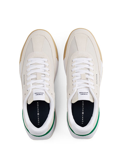 Tommy Hilfiger Bej Erkek Süet Sneaker RETRO RUNNER SEASONAL - Görsel 5
