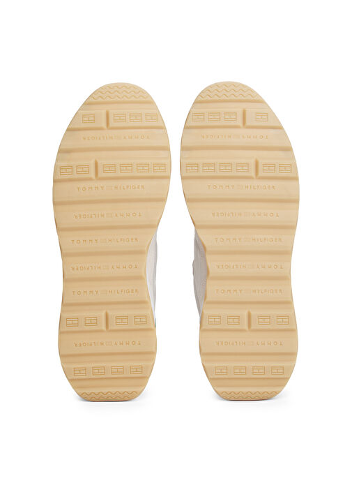 Tommy Hilfiger Bej Erkek Süet Sneaker RETRO RUNNER SEASONAL - Görsel 7
