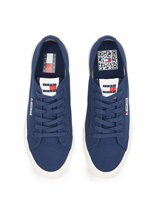 Tommy Hilfiger Lacivert Erkek Sneaker TJM LACE UP CANVAS COLOR - Görsel 5
