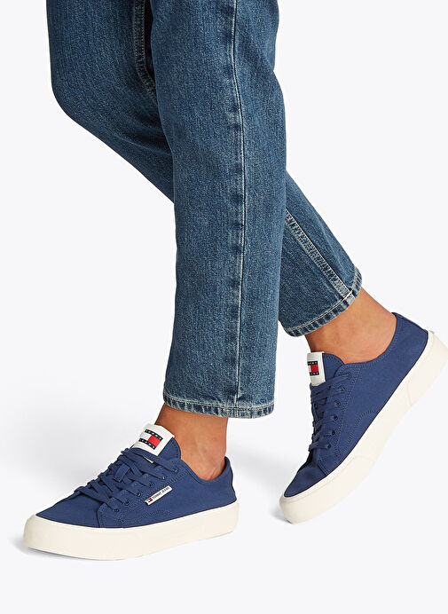 Tommy Hilfiger Lacivert Erkek Sneaker TJM LACE UP CANVAS COLOR - Görsel 7