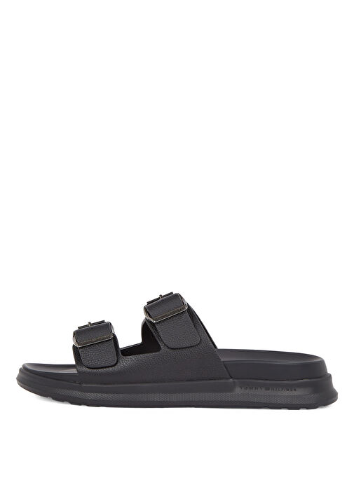 Tommy Hilfiger Siyah Erkek Deri Terlik D DENSITY HILFIGER LTH SAND - Görsel 3