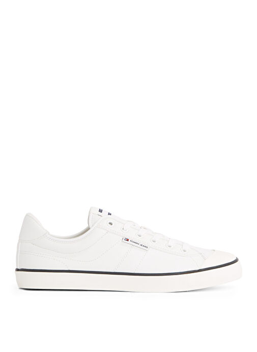 Tommy Hilfiger Ekru Erkek Sneaker TJM VULCANIZED BUMPER - Görsel 2