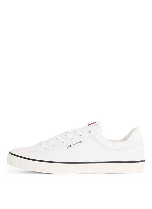 Tommy Hilfiger Ekru Erkek Sneaker TJM VULCANIZED BUMPER - Görsel 3