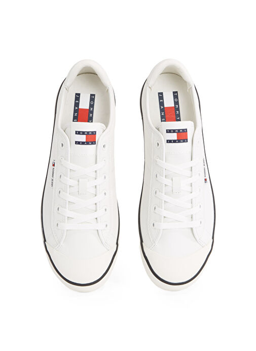 Tommy Hilfiger Ekru Erkek Sneaker TJM VULCANIZED BUMPER - Görsel 5