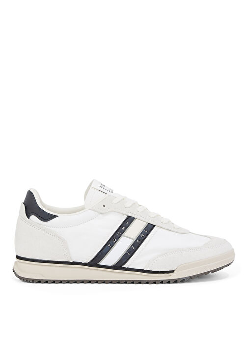 Tommy Hilfiger Beyaz Erkek Deri Sneaker TJM RETRO RUNNER CLEATED - Görsel 2