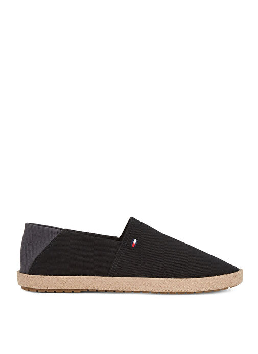 Tommy Hilfiger Siyah Erkek Espadril HILFIGER ESPADRILLE CORE TEXTILE - Görsel 2