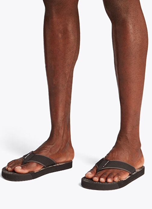 Tommy Hilfiger Siyah Erkek Plaj Terliği TJM ELEVATED BEACH SANDAL - Görsel 7