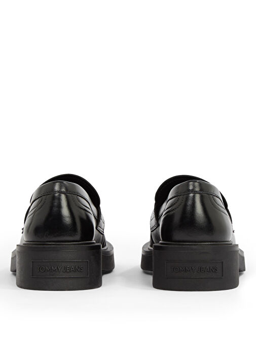 Tommy Hilfiger Siyah Kadın Deri Loafer EN0EN02708 - Görsel 6