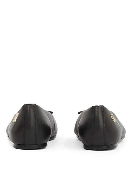 Tommy Hilfiger Siyah Kadın Deri Babet FW0FW08359 - Görsel 6