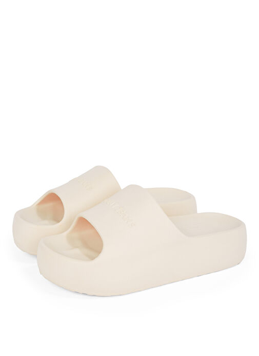 Tommy Hilfiger Ekru Kadın Plaj Terliği EN0EN02879 - Görsel 4