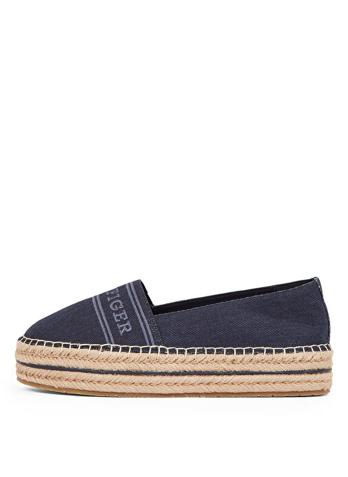 Tommy Hilfiger Lacivert Kadın Espadril FW0FW08543 - Görsel 3