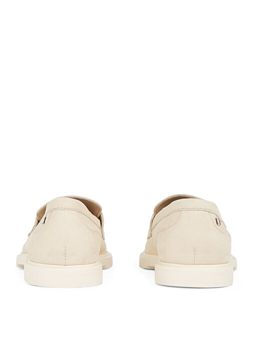 Tommy Hilfiger Ekru Kadın Deri Loafer FW0FW08679 - Görsel 6