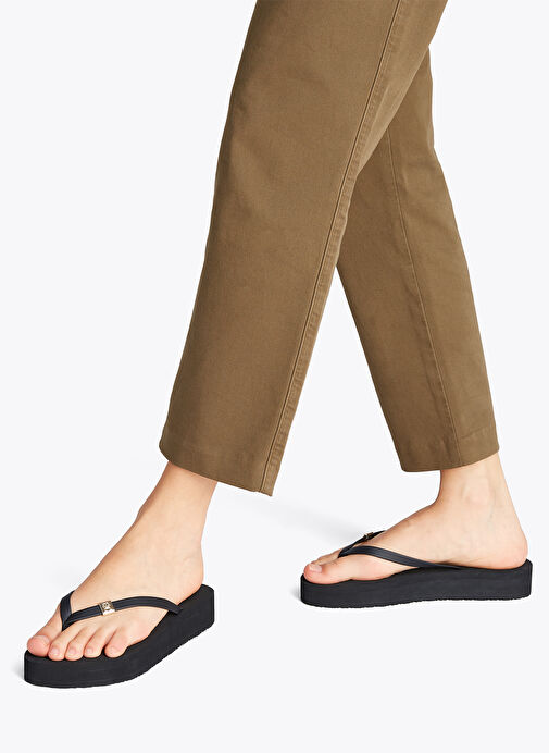 Tommy Hilfiger Siyah Kadın Plaj Terliği FW0FW08523 - Görsel 7