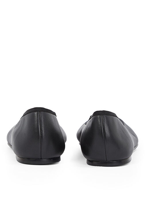 Tommy Hilfiger Siyah Kadın Deri Babet - Görsel 6