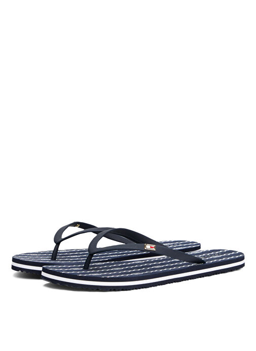 Tommy Hilfiger Lacivert Kadın Plaj Terliği FW0FW08518 - Görsel 4