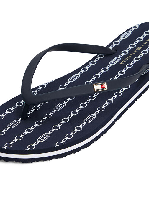 Tommy Hilfiger Lacivert Kadın Plaj Terliği FW0FW08518 - Görsel 6