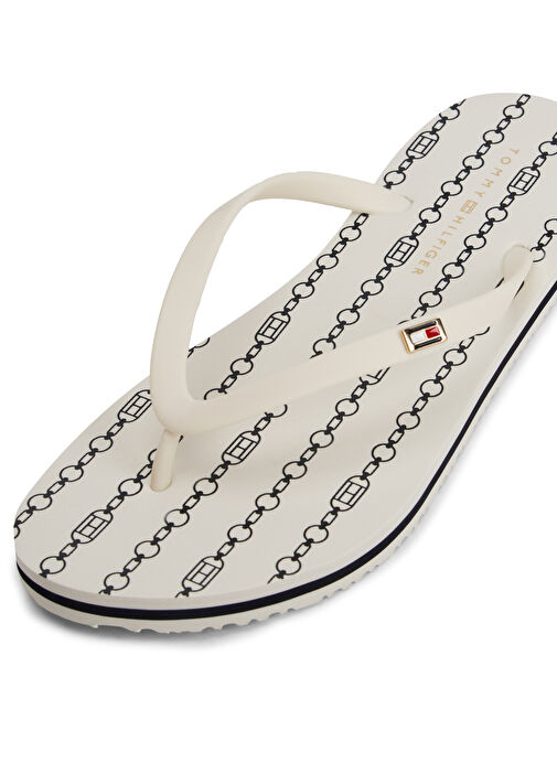Tommy Hilfiger Beyaz Kadın Plaj Terliği FW0FW08518 - Görsel 6