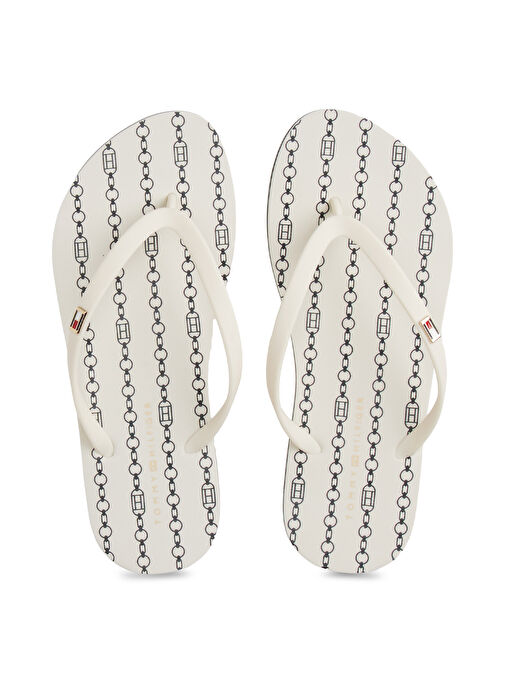 Tommy Hilfiger Beyaz Kadın Plaj Terliği FW0FW08518 - Görsel 4