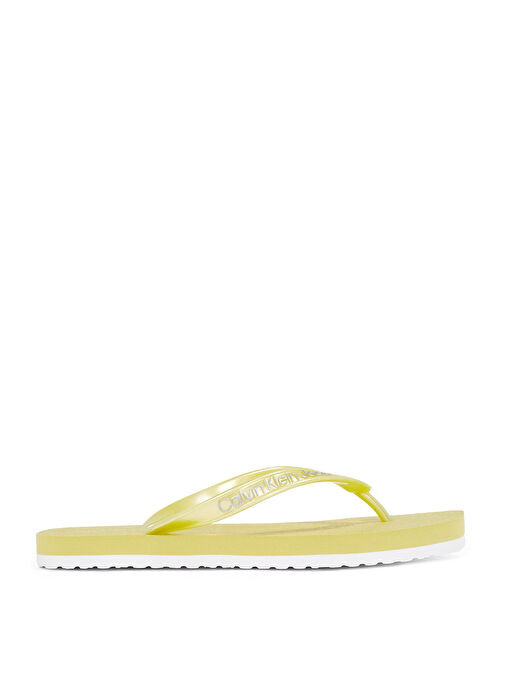 Calvin Klein Sarı Kadın Plaj Terliği YW0YW01720 - Görsel 2
