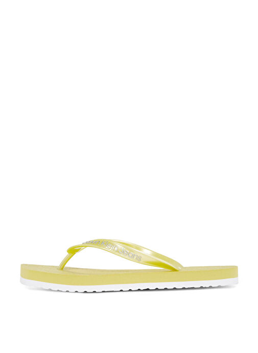 Calvin Klein Sarı Kadın Plaj Terliği YW0YW01720 - Görsel 3
