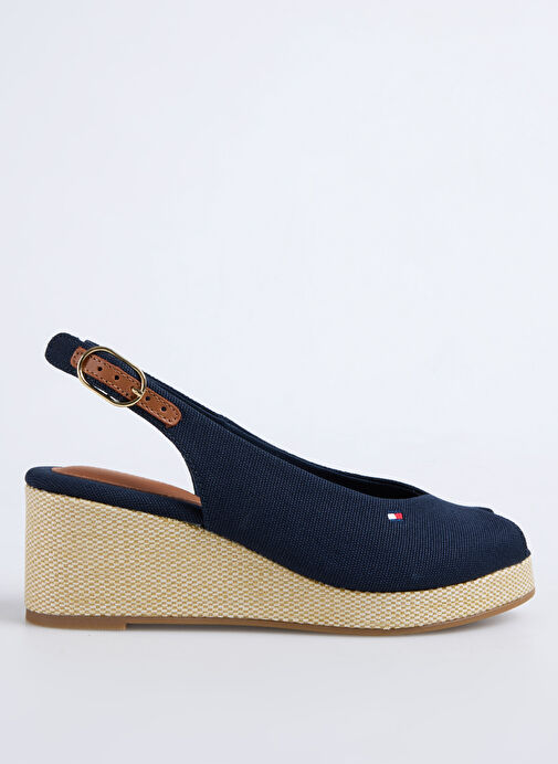 Tommy Hilfiger Lacivert Kadın Dolgu Topuk Ayakkabı FW0FW08595 - Görsel 2