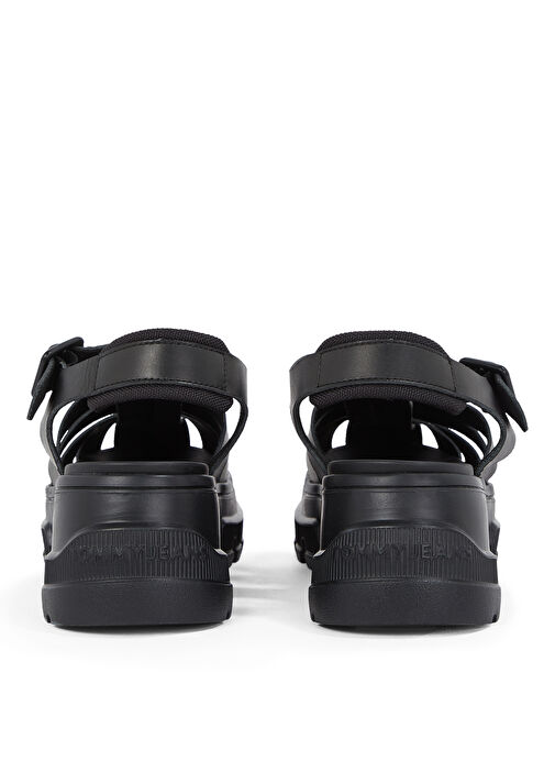 Tommy Hilfiger Siyah Kadın Deri Sandalet EN0EN02751 - Görsel 6
