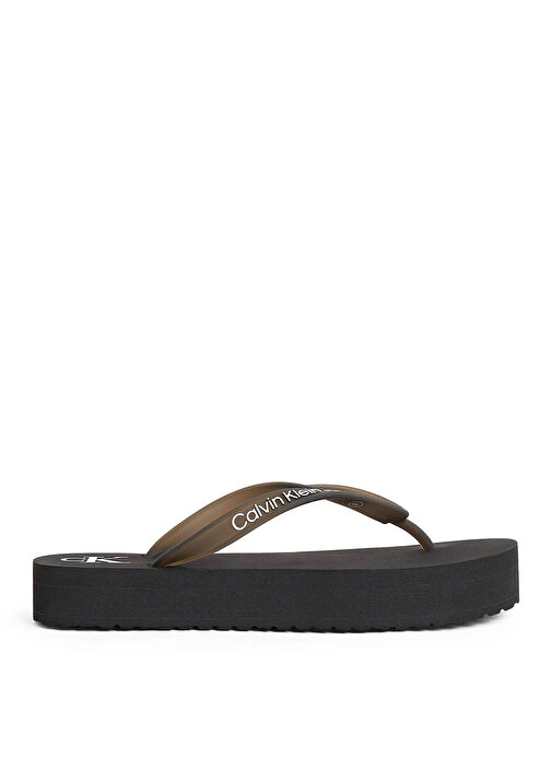 Calvin Klein Siyah Kadın Plaj Terliği YW0YW01830 - Görsel 2