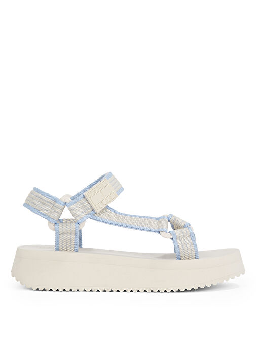 Tommy Hilfiger Ekru Kadın Sandalet EN0EN02747 - Görsel 2
