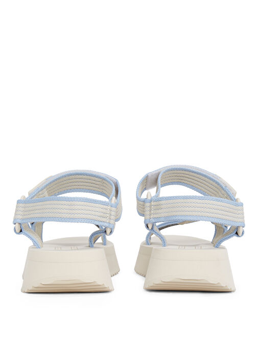 Tommy Hilfiger Ekru Kadın Sandalet EN0EN02747 - Görsel 6
