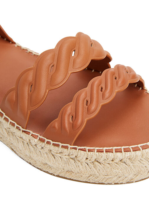 Tommy Hilfiger Taba Kadın Deri Sandalet FW0FW08496 - Görsel 7