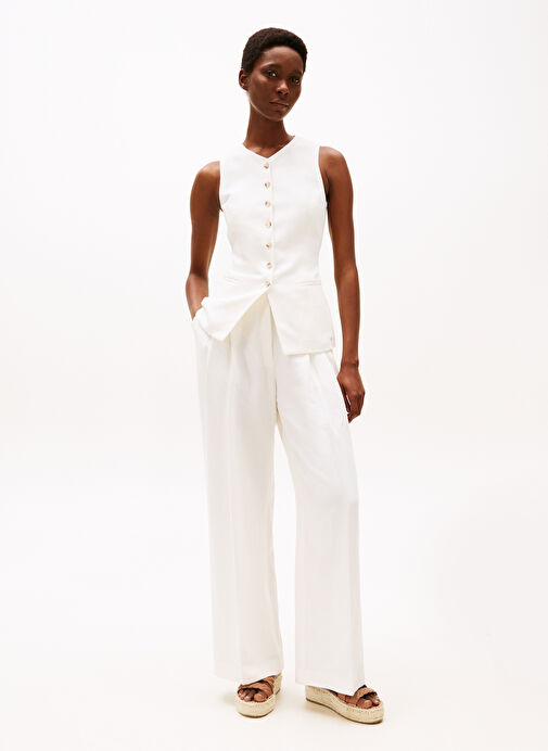 Tommy Hilfiger Taba Kadın Deri Sandalet FW0FW08496 - Görsel 9