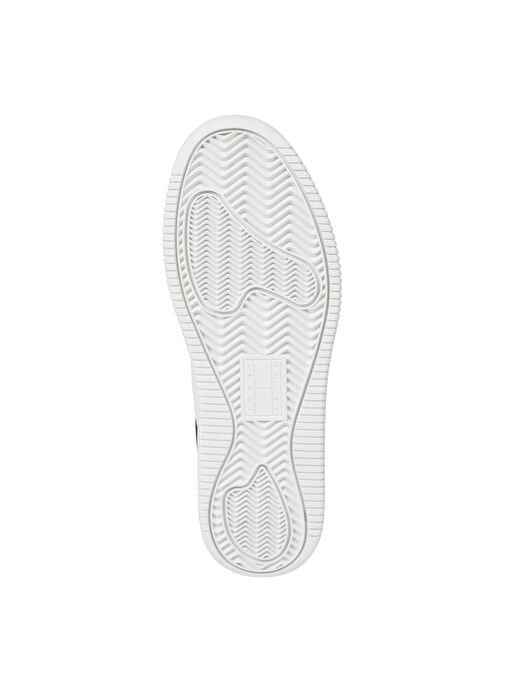 Tommy Hilfiger Siyah - Beyaz Kadın Deri Sneaker EN0EN02505 - Görsel 6