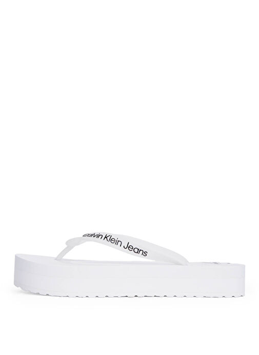 Calvin Klein Beyaz Kadın Plaj Terliği YW0YW01830 - Görsel 3