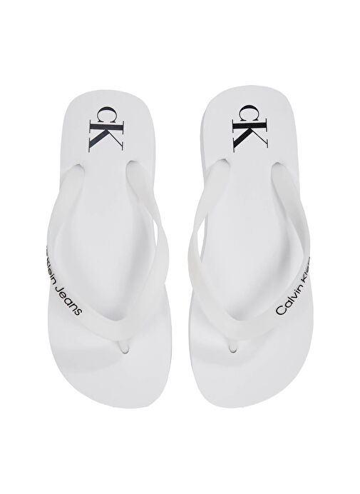 Calvin Klein Beyaz Kadın Plaj Terliği YW0YW01830 - Görsel 5