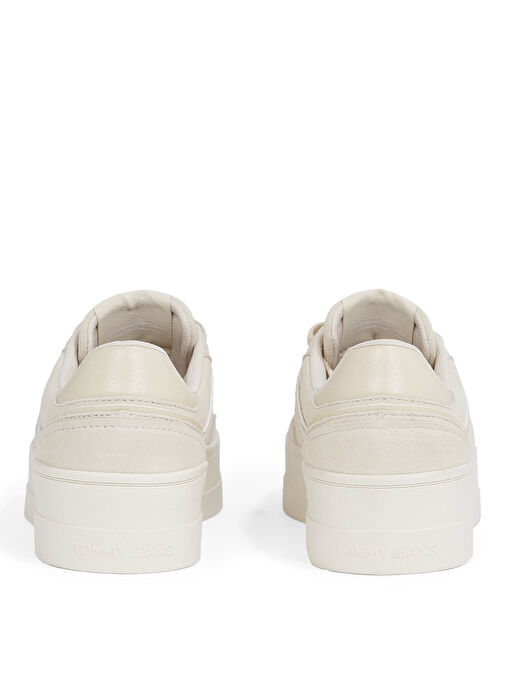 Tommy Hilfiger Açık Krem Kadın Süet Sneaker EN0EN02676 - Görsel 6