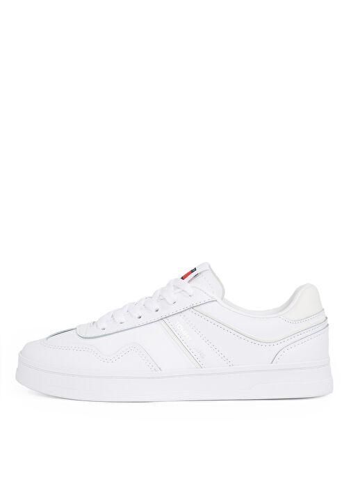 Tommy Hilfiger Beyaz Kadın Deri Sneaker EN0EN02794 - Görsel 3